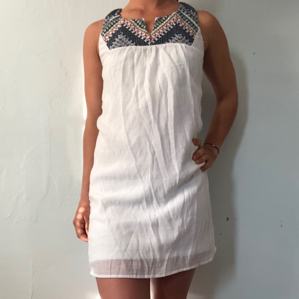 White summer beach dress